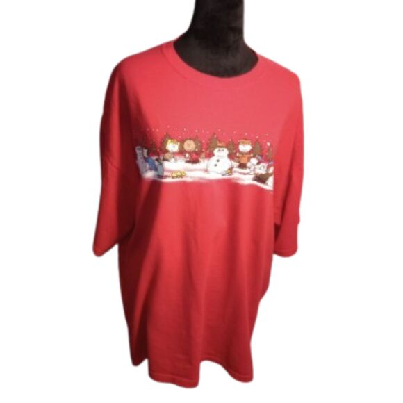 Peanuts, Charlie Brown, Red T-Shirt 2 XLarge- Vintage - Picture 1 of 5